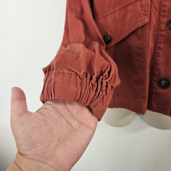MADEWELL Bayview Balloon-Sleeve Jacket in Weathered Brick Size S - Picture 5 of 10